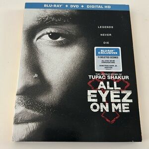 Tupac Shakur All Eyez On Me Movie Blu-ray + DVD + Digital Copy
